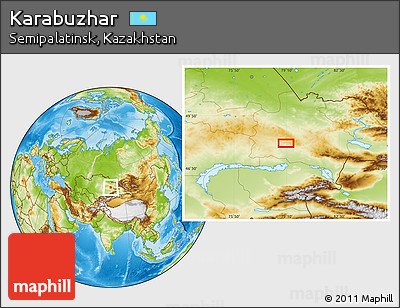 Physical Location Map of Karabuzhar