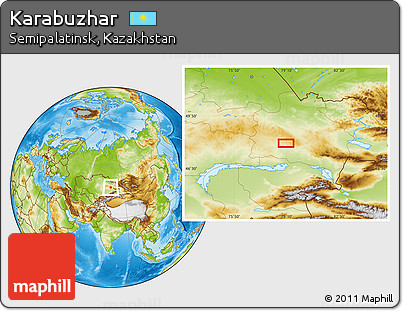 Physical Location Map of Karabuzhar