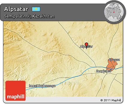 Physical 3D Map of Alpsatar