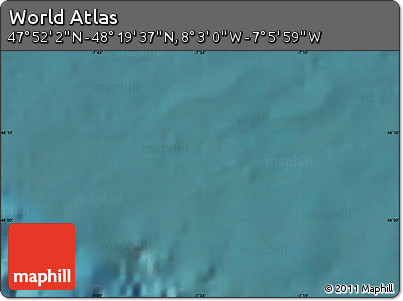 Satellite Map of the Area around 48° 5' 50" N, 7° 34' 30" W