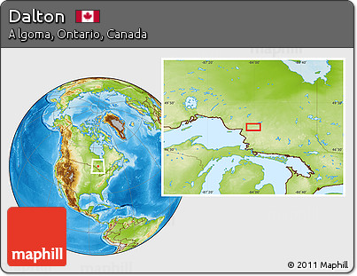Physical Location Map of Dalton