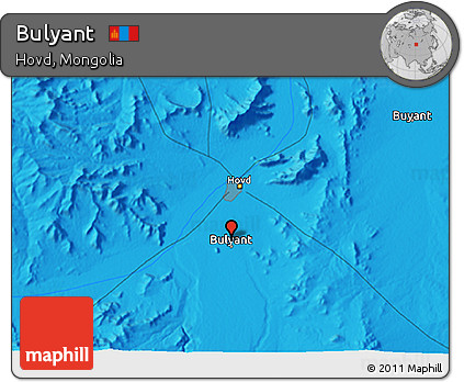 Political 3D Map of Bulyant