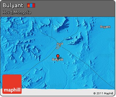 Political 3D Map of Bulyant