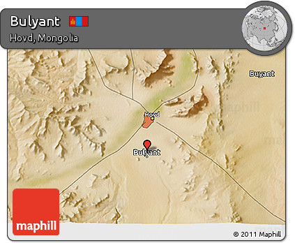 Satellite 3D Map of Bulyant