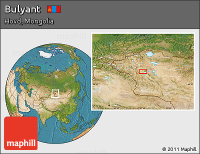 Satellite Location Map of Bulyant