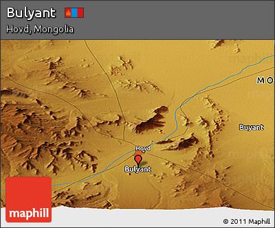 Physical Panoramic Map of Bulyant