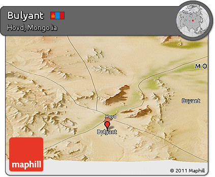 Satellite Panoramic Map of Bulyant