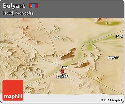 Satellite Panoramic Map of Bulyant