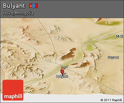 Satellite Panoramic Map of Bulyant