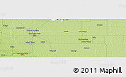 Physical Panoramic Map of the area around 48° 5' 50" N, 95° 58' 29" W