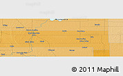 Political Panoramic Map of the area around 48° 5' 50" N, 95° 58' 29" W