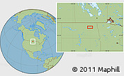 Savanna Style Location Map of the area around 48° 5' 50" N, 98° 31' 30" W