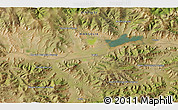 Satellite 3D Map of the area around 48° 5' 50" N, 99° 31' 30" E
