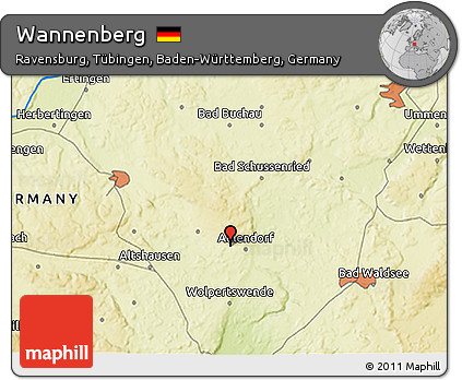 Physical 3D Map of Wannenberg