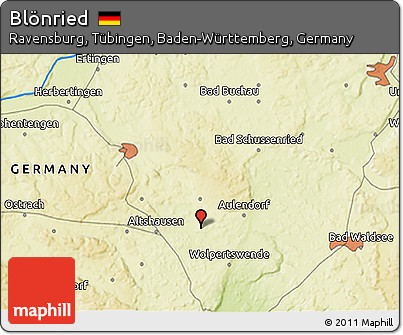 Physical 3D Map of Blönried