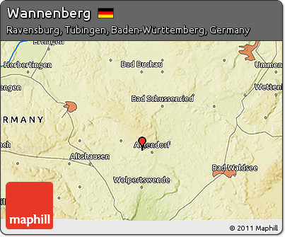Physical 3D Map of Wannenberg