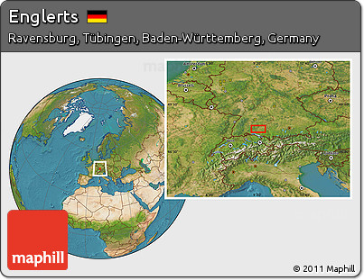 Satellite Location Map of Englerts