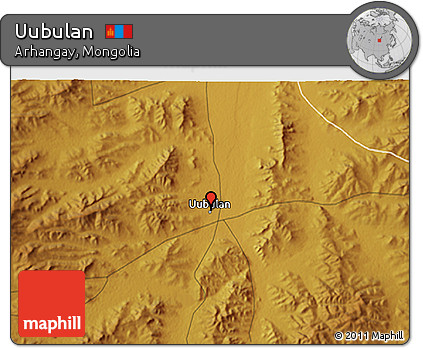 Physical 3D Map of Uubulan