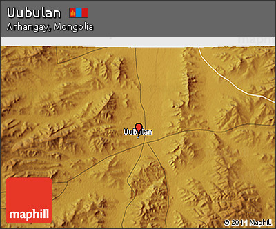 Physical 3D Map of Uubulan