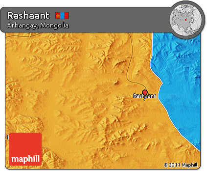 Political 3D Map of Rashaant