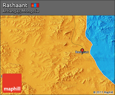 Political 3D Map of Rashaant