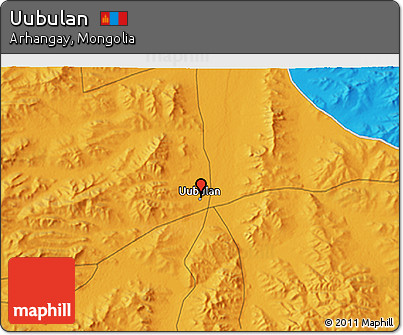 Political 3D Map of Uubulan