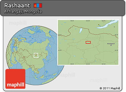 Savanna Style Location Map of Rashaant