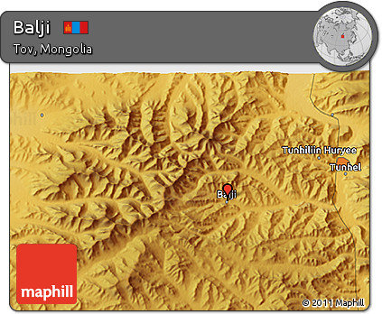 Physical 3D Map of Balji