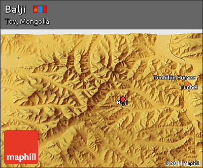 Physical 3D Map of Balji