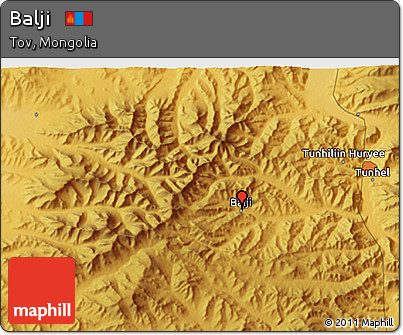 Physical 3D Map of Balji