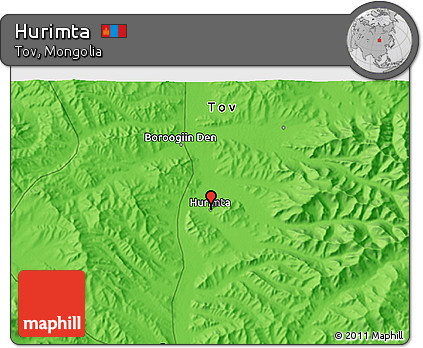 Political 3D Map of Hurimta