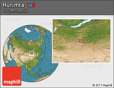 Satellite Location Map of Hurimta