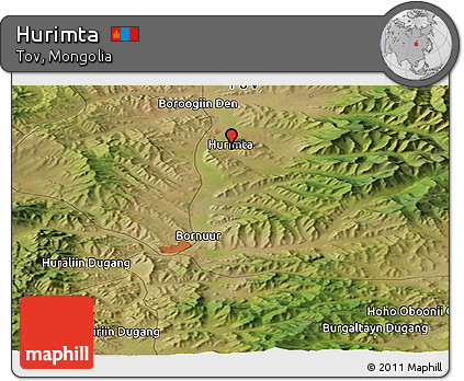 Satellite Panoramic Map of Hurimta