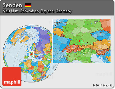 Political Location Map of Senden