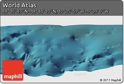 Satellite Panoramic Map of the Area around 48° 30' 27" N, 10° 7' 30" W