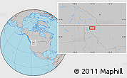 Gray Location Map of the area around 48° 30' 27" N, 115° 31' 30" W