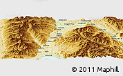 Physical Panoramic Map of the area around 48° 30' 27" N, 116° 22' 30" W