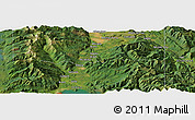 Satellite Panoramic Map of the area around 48° 30' 27" N, 116° 22' 30" W