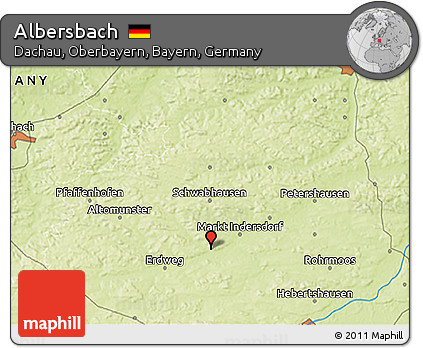 Physical 3D Map of Albersbach