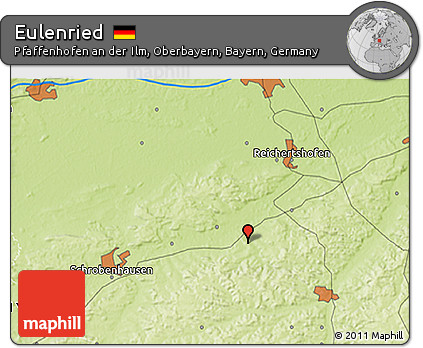 Physical 3D Map of Eulenried