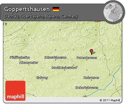 Physical 3D Map of Göppertshausen