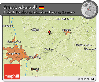Physical 3D Map of Griesbeckerzell