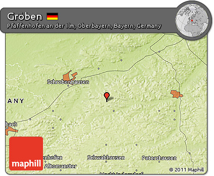 Physical 3D Map of Gröben