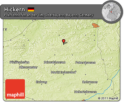 Physical 3D Map of Hickern