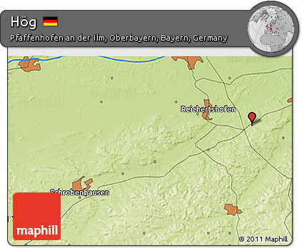 Physical 3D Map of Hög