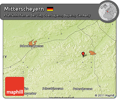 Physical 3D Map of Mitterscheyern