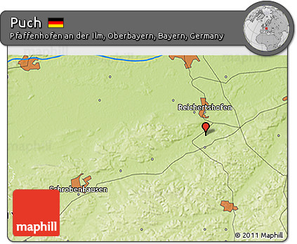 Physical 3D Map of Puch