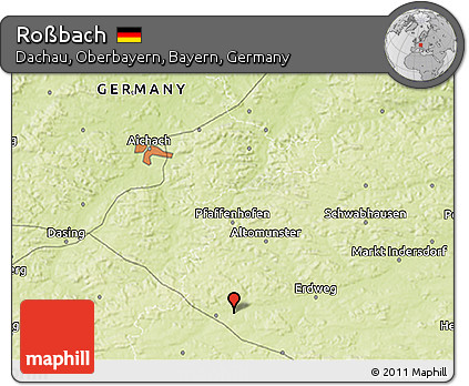 Physical 3D Map of Roßbach