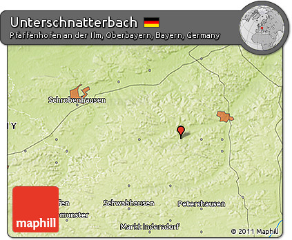 Physical 3D Map of Unterschnatterbach