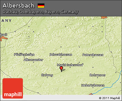 Physical 3D Map of Albersbach